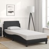  Okvir za krevet Dover Crni 90x190 cm Implicitna koža | Shoptok.si