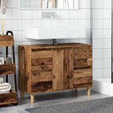 vidaXL Ormarić za umivaonik boja drva 80x33x60 cm konstruirano drvo | shoptok.hr