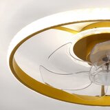 Brilagi LED stropni ventilator sa prigušivačem LED/66W/230V 55 cm bela/zlatna + daljinski upravljač | Eponuda.com