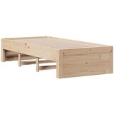 vidaXL Krevet s regalom za knjige bez madraca 75x190 cm borovina | shoptok.hr