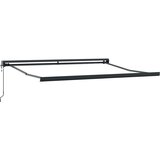 Tenda na uvlačenje narančasto-smeđa 3x2,5 m tkanina i aluminij | shoptok.hr