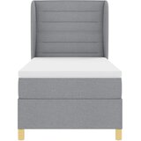  Krevet s opruga kutije Svijetlo siva 190 x 90 cm tkanina | shoptok.hr