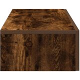 vidaXL Stenska polica s predali dimljen hrast 80x33x17 cm inž. les | Shoptok.si