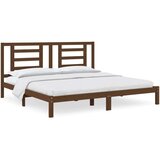  Posteljni okvir medeno rjav iz trdne borovine 200x200 cm, (20647688) | Shoptok.si