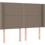  Box spring postelja z vzmetnico LED taupe 140x200 cm blago, (20790740) | Shoptok.si