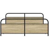 Metalni okvir kreveta bez madraca boja hrasta sonome 200x200 cm | shoptok.hr
