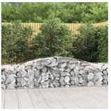  Lučne gabionske košare 4 kom 400x50x60/80 cm pocinčano željezo | shoptok.hr