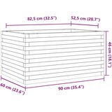  Vrtna sadilica 90x60x46 cm od impregnirane borovine | shoptok.hr