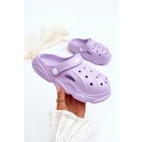 Kesi Kids foam slippers Crocs purple Cloudy Cene