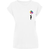 Merchcode Ladies Women's Floating Away T-Shirt White cene