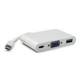  Adapter sa USB Tip C kablom, VGA + USB3.0, Beli | Eponuda.com