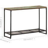 vidaXL Konzolni stol 110 x 35 x 75 cm od masivnog obnovljenog drva | shoptok.hr
