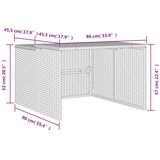  za robotsku kosilicu crna 86x90x52/57 cm od poliratana | shoptok.hr