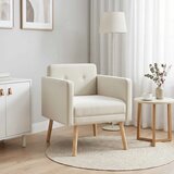  Ukrasna fotelja Krem Baršun - Krem | shoptok.hr