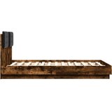  Okvir za krevet s uzglavljem boja hrasta 120x190 cm drveni | shoptok.hr