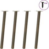  Noge za konzolno mizico 4 kosi naravno jeklo 72 cm jeklo | Shoptok.si