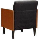 SOFA fotelja s naslonima za ruke crna 55 cm baršunasta | Shoptok.si