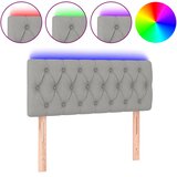  LED uzglavlje svjetlosivo 100 x 7 x 78/88 cm od tkanine | shoptok.hr
