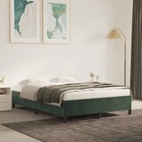 vidaXL Posteljni okvir temno zelen 140x190 cm žamet Cene