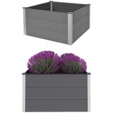 vidaXL Visoka greda WPC 100x100x54 cm siva Cene