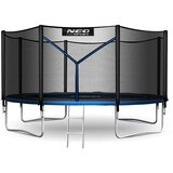 Neo-Sport vrtni trampolin 404 cm (13 ft) s vanjskom mrežom i ljestvama, plavi | shoptok.hr
