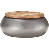The Living Store Klubska mizica siva 68x68x30 cm trden predelan les - Klubska Mizica, (21573197) | Shoptok.si