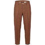 Borghese Hlače Lino - Pantalone Lungo - Amalfi Bež Cene
