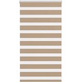Zebra zavjesa Pješčano smeđa 80x100 cm Širina tkanine 75,9 cm Poliester | Shoptok.si