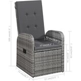  5-dijelni vrtni blagovaonski set sivi | shoptok.hr
