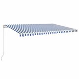 Tenda na ručno uvlačenje 500 x 350 cm plavo-bijela | Eponuda.com