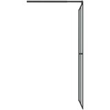 Pregrada za tuš 90 x 195 cm od tamnog kaljenog stakla | shoptok.hr