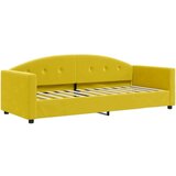 vidaXL Dnevna postelja z vzmetnico rumena 80x200 cm žamet | Shoptok.si