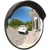  Vanjsko konveksno prometno ogledalo crno Ø45 cm polikarbonat | Eponuda.com