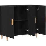  Kreveta Crni hrast 90 x 34 x 80 cm Konstruirano drvo | shoptok.hr