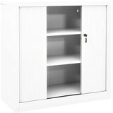 vidaXL ormarić s kliznim vratima bijeli 90 x 40 x 90 cm čelični | shoptok.hr