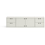 Teulat Kremno bela TV omarica 157x42x40 cm Wally – Cene