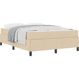 vidaXL Krevet s opruga kutije Krem, Crna 160 x 200 cm | shoptok.hr