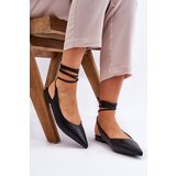 Boto Women's Tied Pointed Ballerinas Black Turriso | Shoptok.si