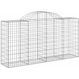  Lučne gabionske košare 8 kom 200x50x100/120cm pocinčano željezo | shoptok.hr