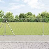  Heksagonalna ograda s betonskom osnovom 50 x 1 m Srebrna Mreža | shoptok.hr