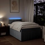  Krevet s oprugama i madracem svjetlosivi 120x190 cm od tkanine | shoptok.hr