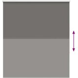 vidaXL rolo zatemnjena siv 120x130cm tkanina širina 116,6cm poliester | Shoptok.si
