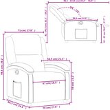  Naslonjač od umjetne kože smeđi | shoptok.hr