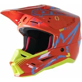 Alpinestars S-M5 Action Helmet Orange Fluorescent/Cyan/Yellow Fluorescent/Glossy S Čelada