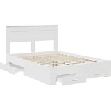  Krevetna konstrukcija Bijelo 140 x 190 cm Konstruirano drvo | shoptok.hr