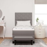 vidaXL Box vzmetnica z vzmetnico & klopjo taupe 100x200 cm Tkanina, (22080910) | Shoptok.si
