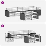  Set vanjskih sofa 8 kom. Poliester | shoptok.hr