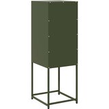 vidaXL Komoda Maslinasto zelena 36x39x107 cm Hladno valjani čelik | shoptok.hr