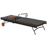 Gardenson Vrtni Ležalnik Schossgarten, Jeklo, Les, Vklj. Blazina | Shoptok.si