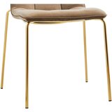 MID.YOU STOL, les, kovina, tekstil rjava | Shoptok.si